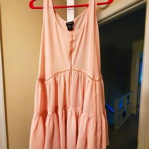 Torrid Chiffon lace up side tank (NEVER WORN)